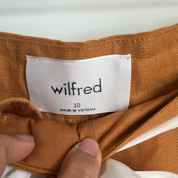 Aritzia Wilfred Linen Pants Womens Size 10 - Picture 2 of 5